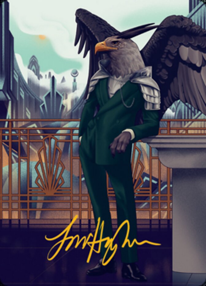 Falco Spara, Pactweaver 2 Art Card (Gold-Stamped Signature) [Streets of New Capenna Art Series] | The CG Realm