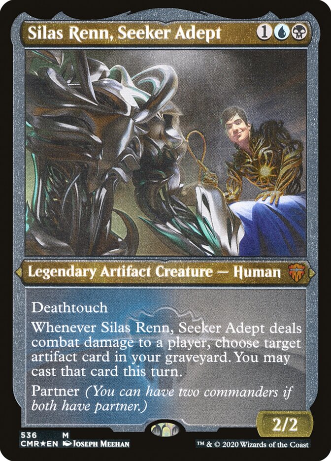 Silas Renn, Seeker Adept (Etched) [Commander Legends] | The CG Realm