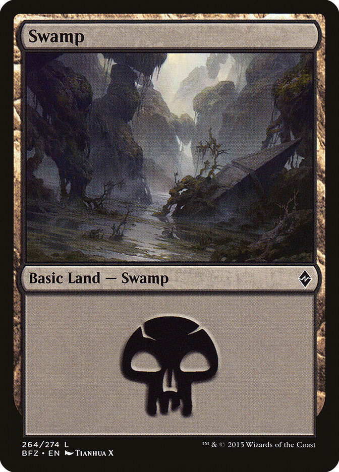 Swamp (264) [Battle for Zendikar] | The CG Realm