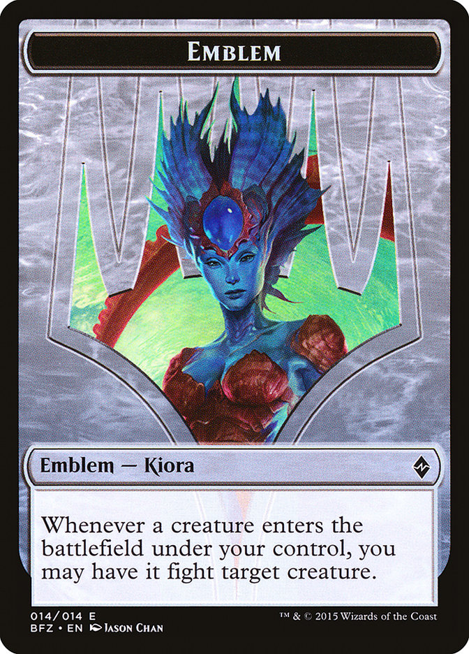 Kiora, Master of the Depths Emblem [Battle for Zendikar Tokens] | The CG Realm