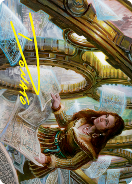 Cartographer's Survey Art Card (Gold-Stamped Signature) [Innistrad: Crimson Vow Art Series] | The CG Realm