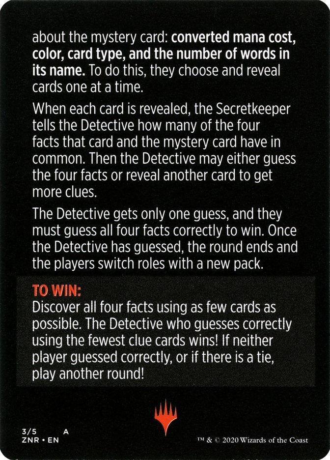 Booster Sleuth (Magic Minigame) [Zendikar Rising Minigame] | The CG Realm