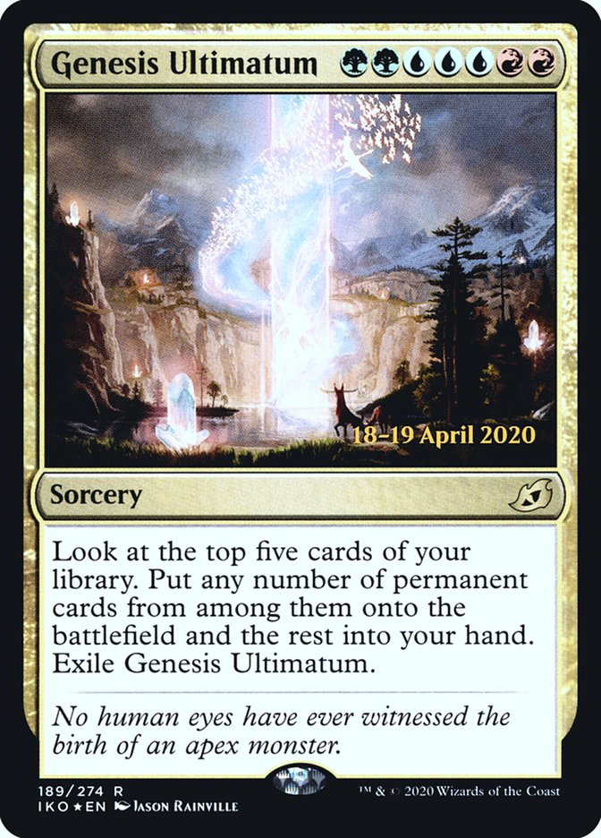 Genesis Ultimatum [Ikoria: Lair of Behemoths Prerelease Promos] | The CG Realm