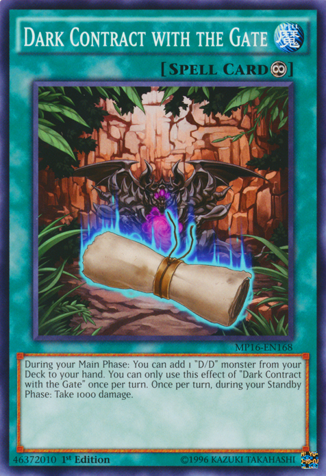 Dark Contract with the Gate [MP16-EN168] Common | The CG Realm