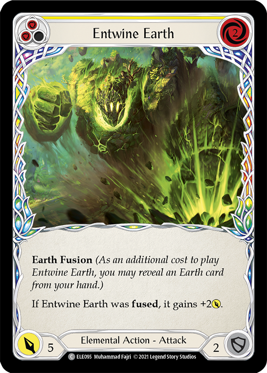 Entwine Earth (Yellow) [ELE095] (Tales of Aria)  1st Edition Normal | The CG Realm