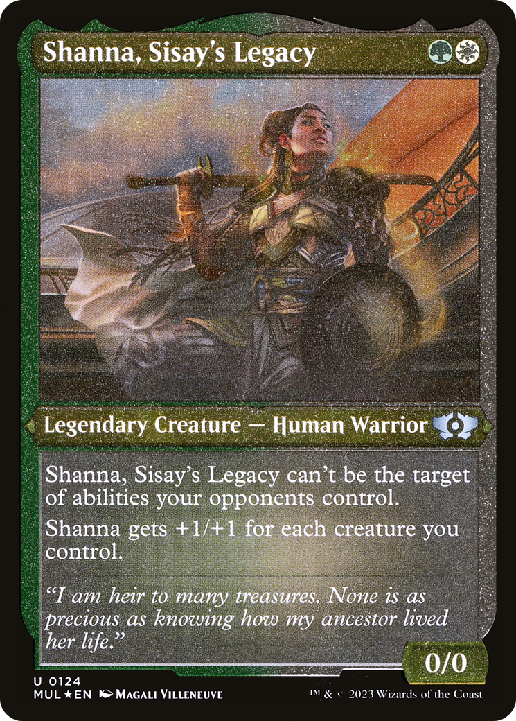 Shanna, Sisay's Legacy (Foil Etched) [Multiverse Legends] | The CG Realm
