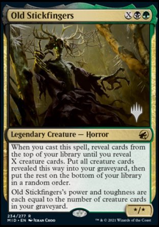 Old Stickfingers (Promo Pack) [Innistrad: Midnight Hunt Promos] | The CG Realm