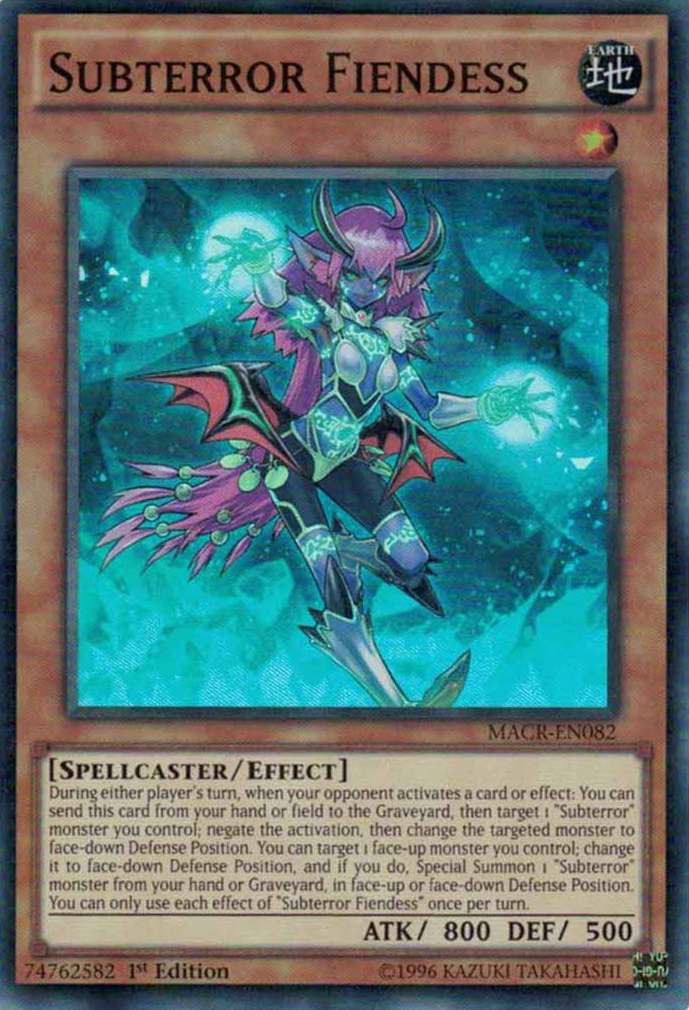 Subterror Fiendess [MACR-EN082] Super Rare | The CG Realm