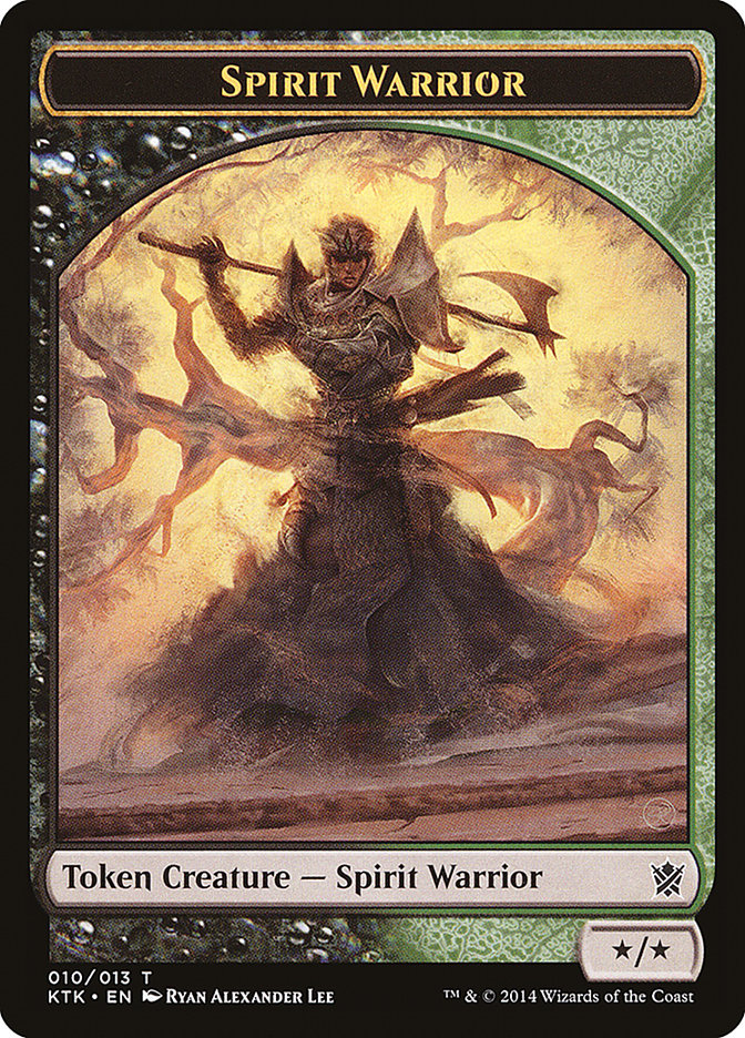 Spirit Warrior Token [Khans of Tarkir Tokens] | The CG Realm