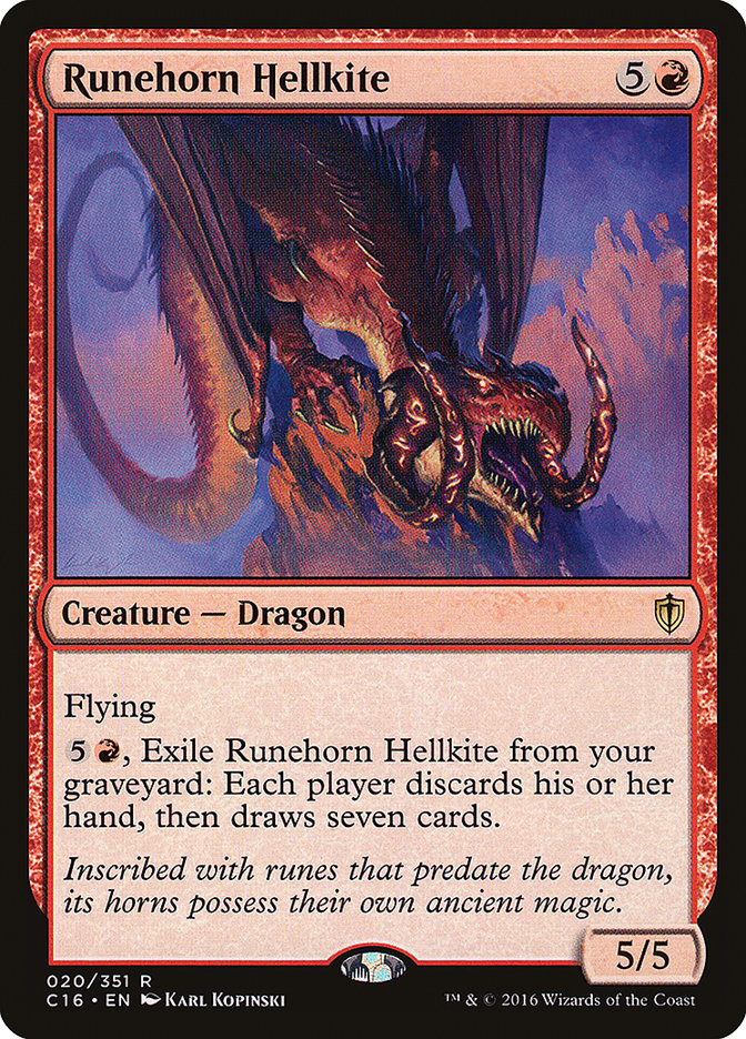 Runehorn Hellkite [Commander 2016] | The CG Realm