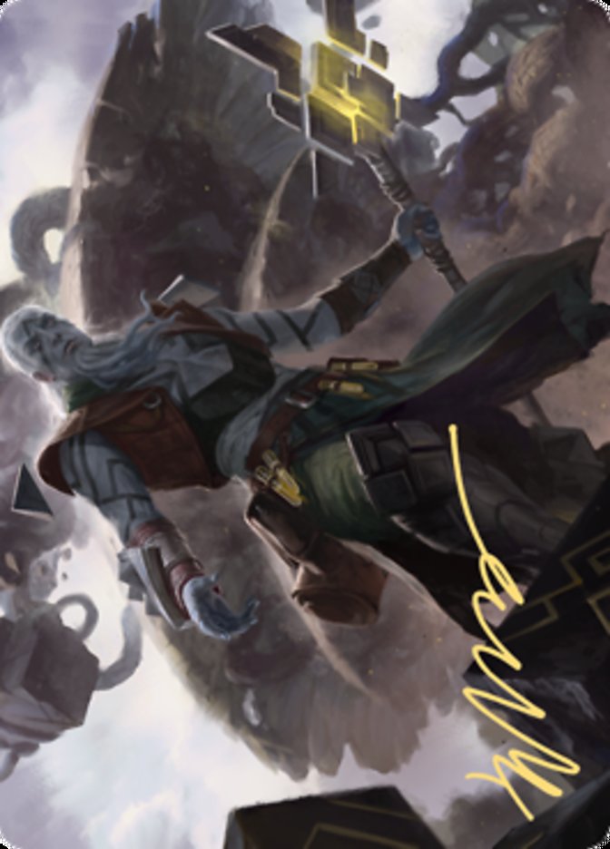 Orah, Skyclave Hierophant Art Card (Gold-Stamped Signature) [Zendikar Rising Art Series] | The CG Realm