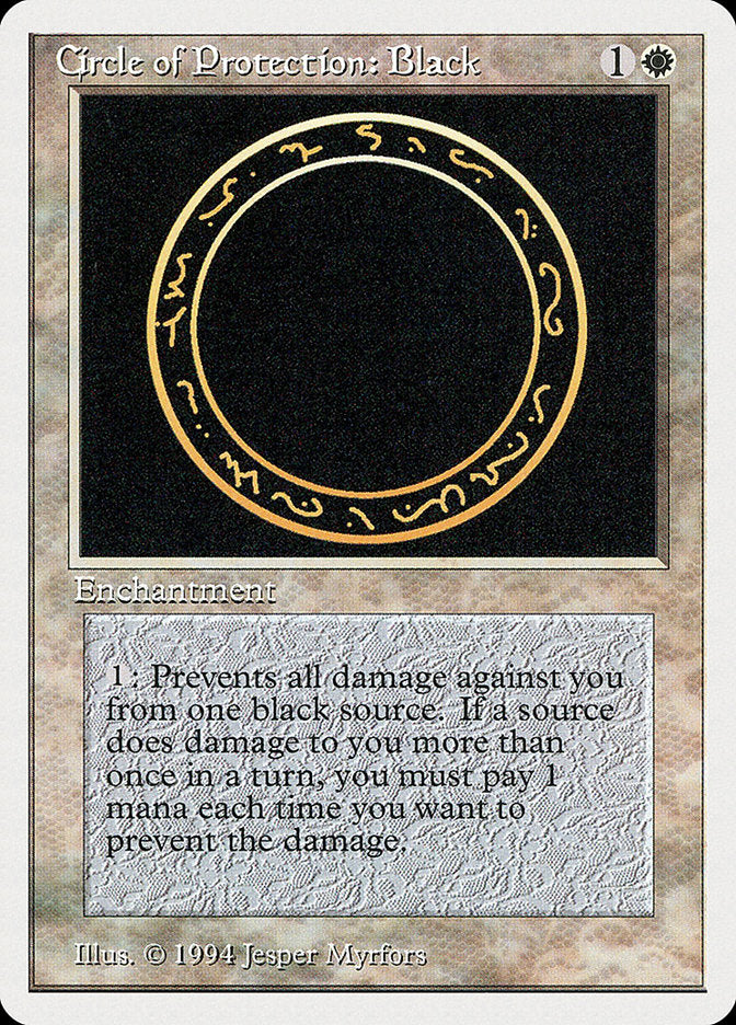 Circle of Protection: Black [Summer Magic / Edgar] | The CG Realm
