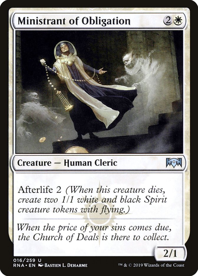 Ministrant of Obligation [Ravnica Allegiance] | The CG Realm