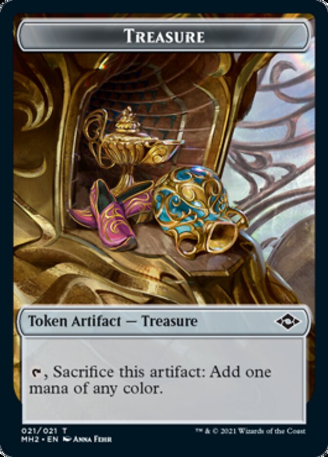 Beast // Treasure (21) Double-Sided Token [Modern Horizons 2 Tokens] | The CG Realm