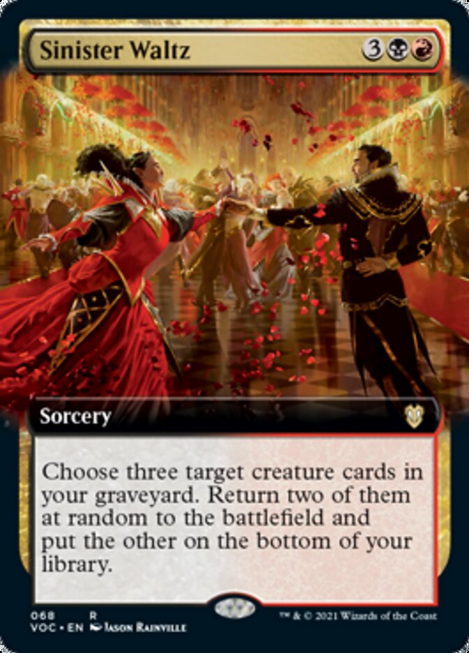Sinister Waltz (Extended Art) [Innistrad: Crimson Vow Commander] | The CG Realm