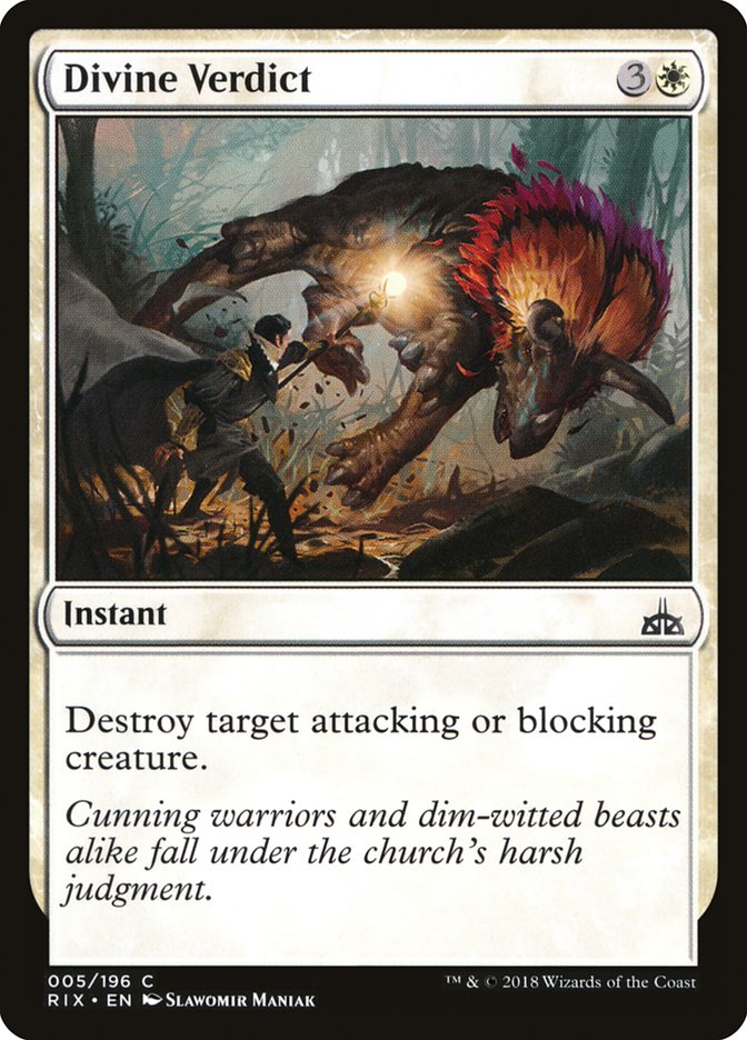 Divine Verdict [Rivals of Ixalan] | The CG Realm