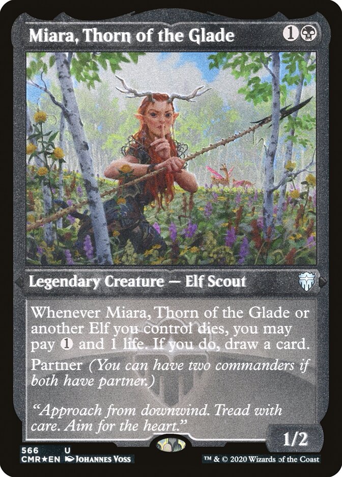 Miara, Thorn of the Glade (Etched) [Commander Legends] | The CG Realm