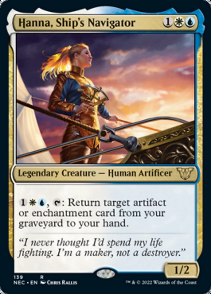 Hanna, Ship's Navigator [Kamigawa: Neon Dynasty Commander] | The CG Realm