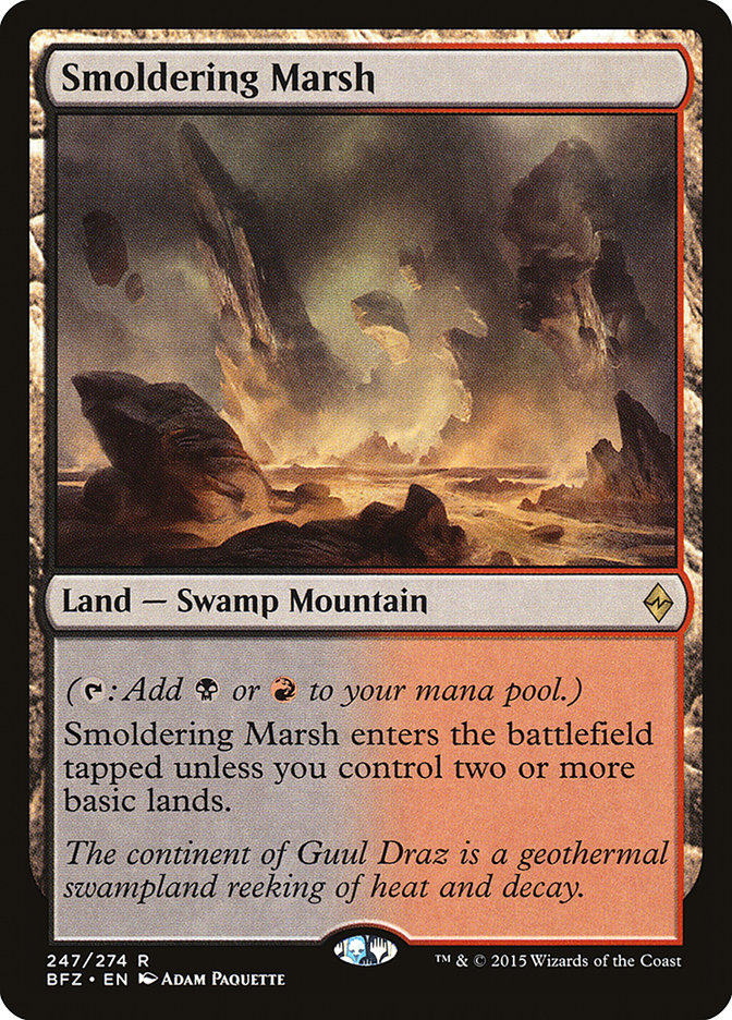 Smoldering Marsh [Battle for Zendikar] | The CG Realm