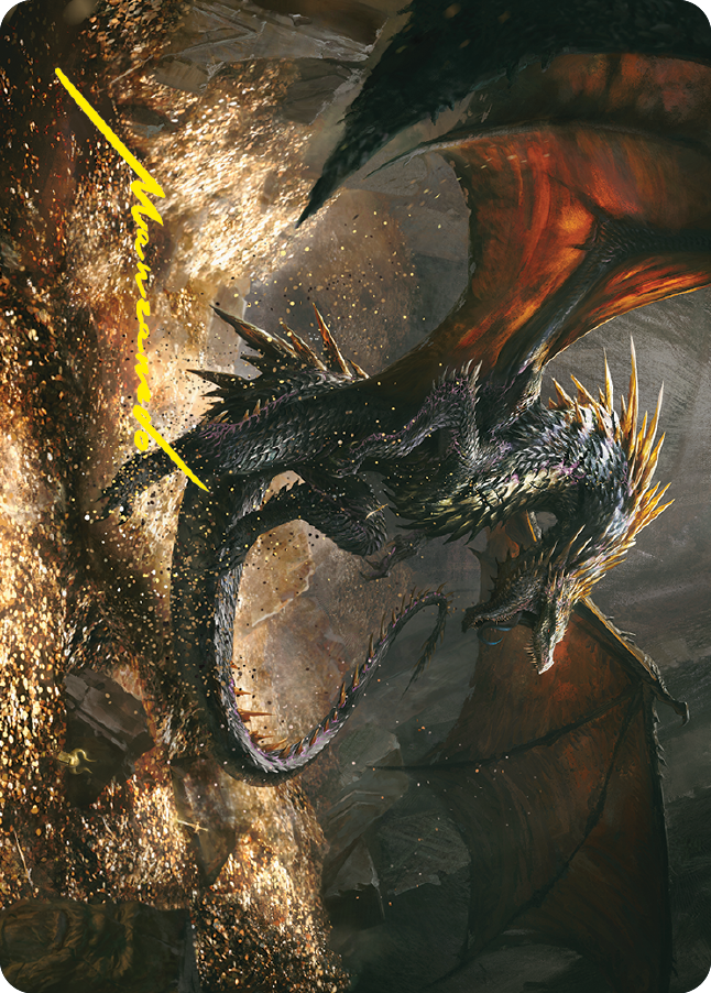 Cavern-Hoard Dragon Art Card (Gold-Stamped Signature) [The Lord of the Rings: Tales of Middle-earth Art Series] | The CG Realm