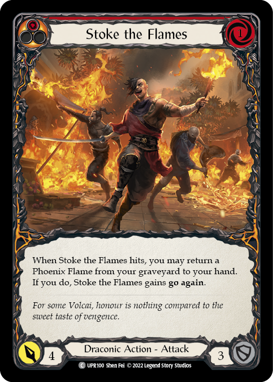 Stoke the Flames [UPR100] (Uprising)  Rainbow Foil | The CG Realm