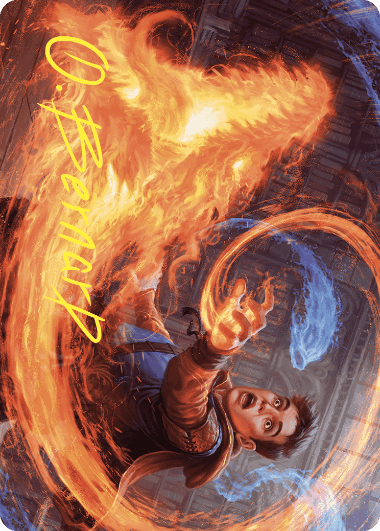 Frantic Firebolt Art Card (Gold-Stamped Signature) [Wilds of Eldraine Art Series] | The CG Realm