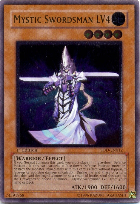 Mystic Swordsman LV4 [SOD-EN012] Ultimate Rare | The CG Realm