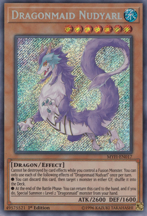 Dragonmaid Nudyarl [MYFI-EN017] Secret Rare | The CG Realm