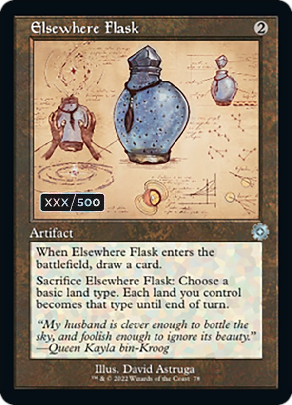 Elsewhere Flask (Retro Schematic) (Serialized) [The Brothers' War Retro Artifacts] | The CG Realm