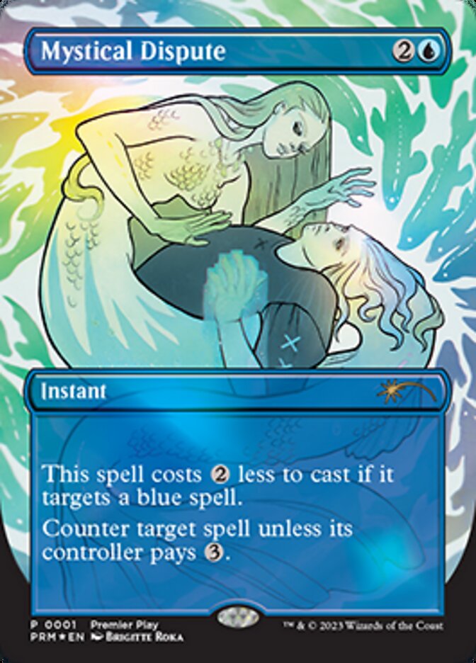 Mystical Dispute (Borderless Alternate Art) [Regional Championship Qualifiers 2023] | The CG Realm