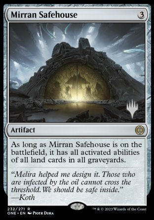 Mirran Safehouse (Promo Pack) [Phyrexia: All Will Be One Promos] | The CG Realm