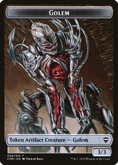 Golem // The Monarch Double-Sided Token [Commander Legends Tokens] | The CG Realm