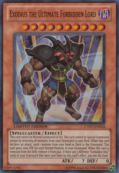 Exodius the Ultimate Forbidden Lord [CT07-EN024] Super Rare | The CG Realm