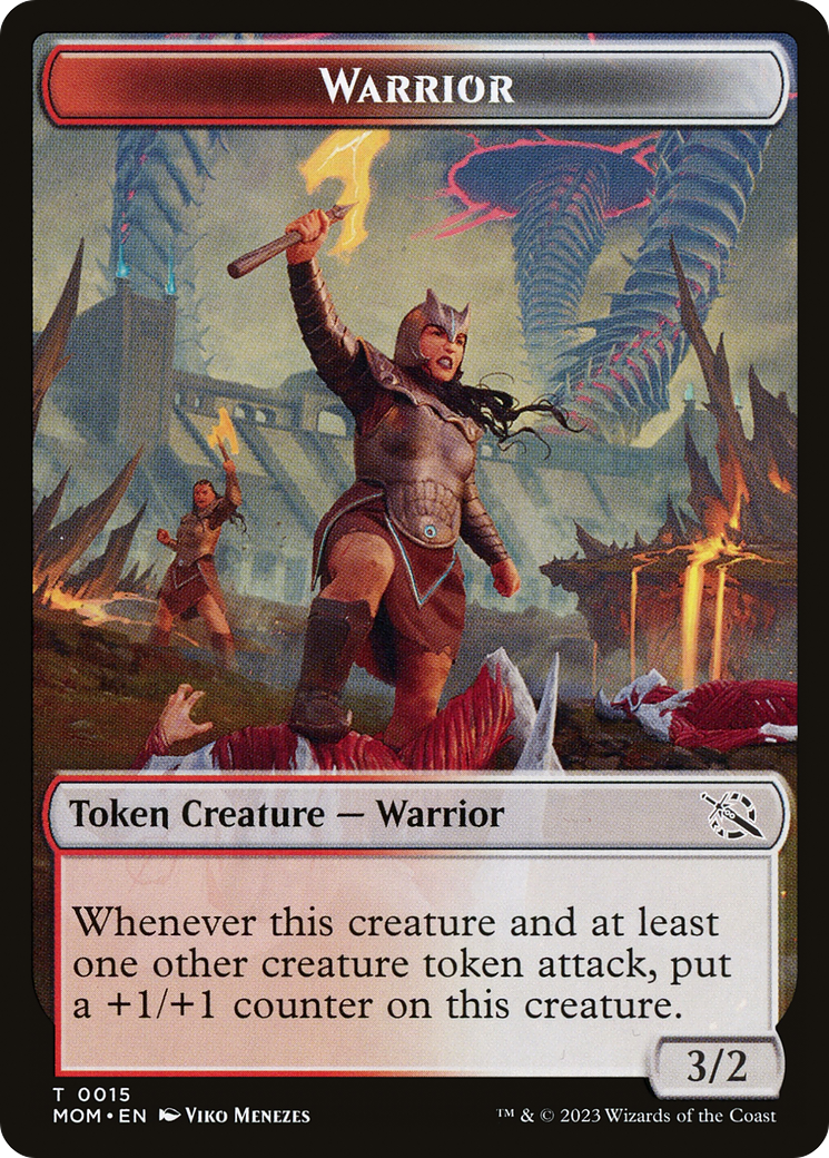 Warrior // Thopter Double-Sided Token [March of the Machine Tokens] | The CG Realm