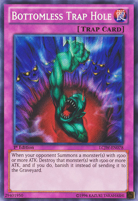 Bottomless Trap Hole [LCJW-EN078] Secret Rare | The CG Realm