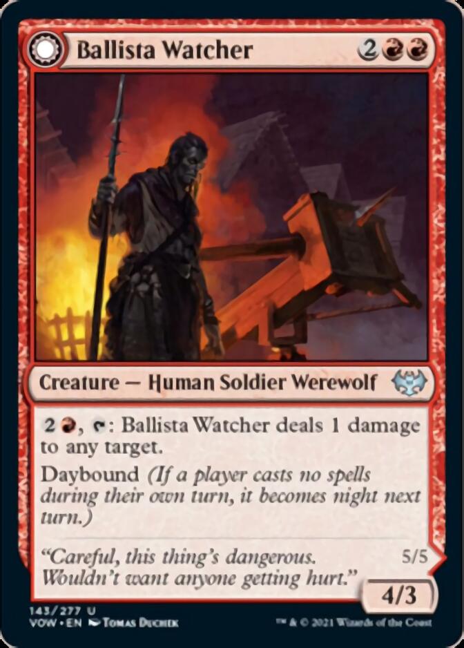 Ballista Watcher (VOW-143) - Innistrad: Crimson Vow: (Double Faced Transform)