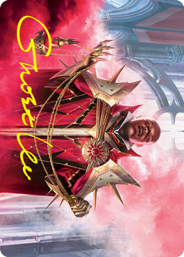 Markov Purifier Art Card (Gold-Stamped Signature) [Innistrad: Crimson Vow Art Series] | The CG Realm