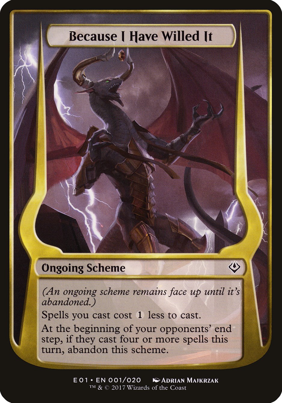 Because I Have Willed It (Schemes) [Archenemy: Nicol Bolas Schemes] | The CG Realm