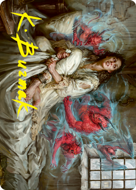 Eruth, Tormented Prophet Art Card (Gold-Stamped Signature) [Innistrad: Crimson Vow Art Series] | The CG Realm
