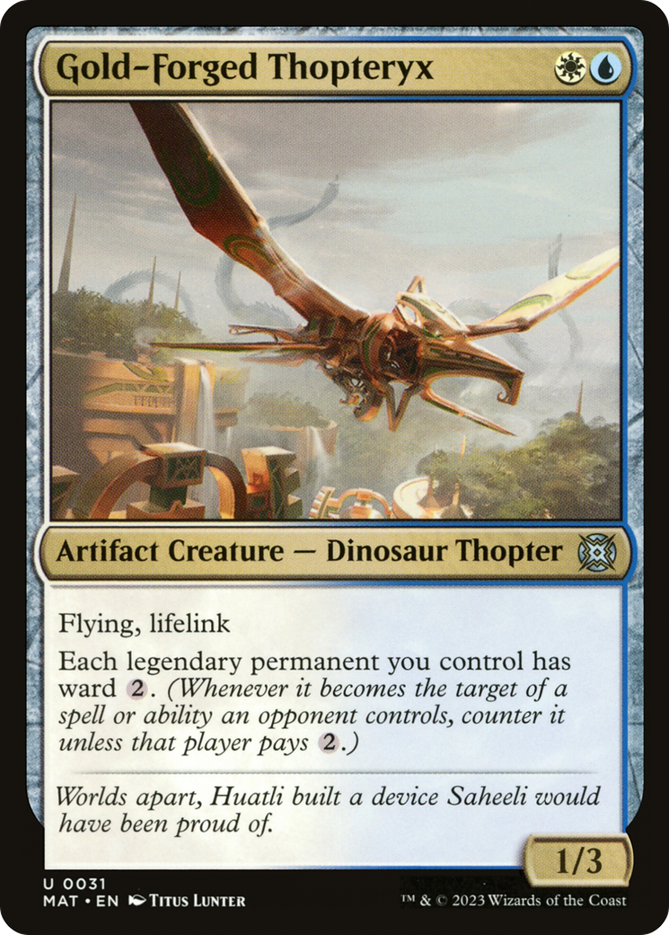 Gold-Forged Thopteryx [March of the Machine: The Aftermath] | The CG Realm
