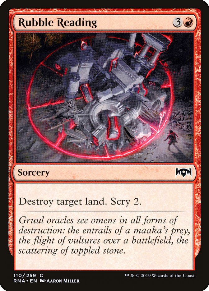 Rubble Reading [Ravnica Allegiance] | The CG Realm