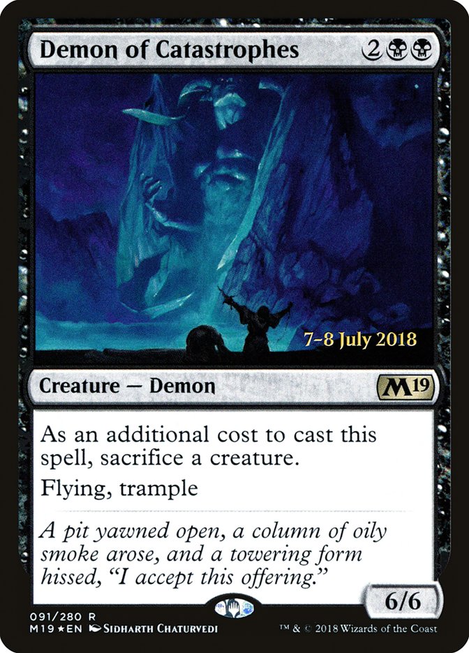 Demon of Catastrophes [Core Set 2019 Prerelease Promos] | The CG Realm