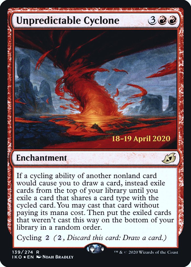 Unpredictable Cyclone [Ikoria: Lair of Behemoths Prerelease Promos] | The CG Realm