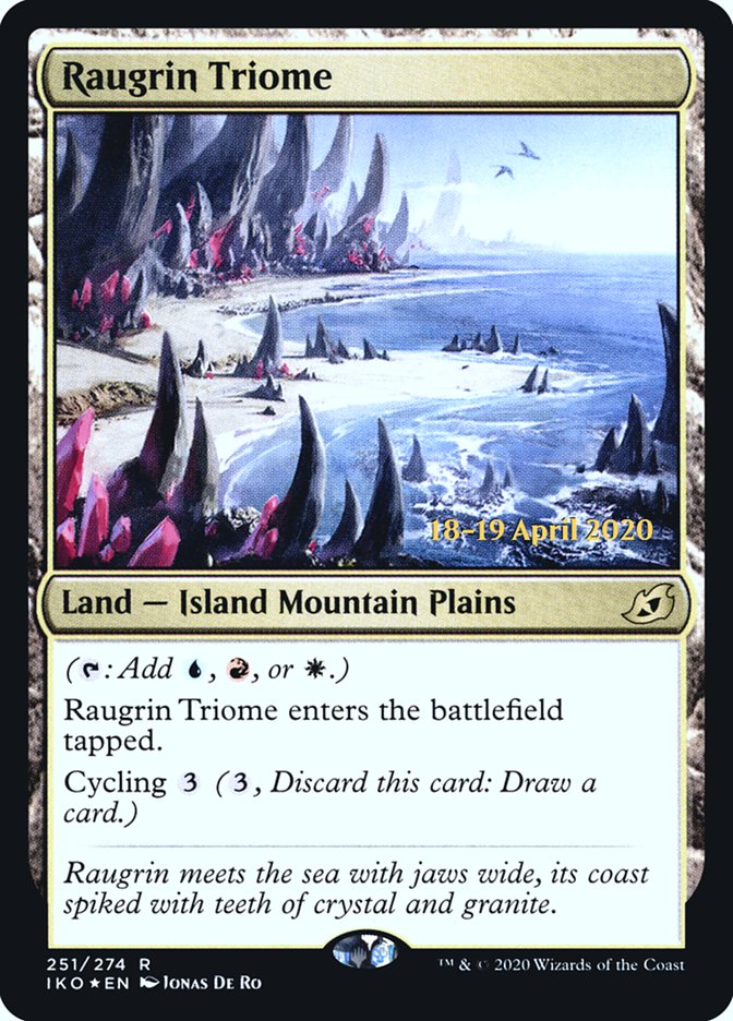 Raugrin Triome [Ikoria: Lair of Behemoths Prerelease Promos] | The CG Realm