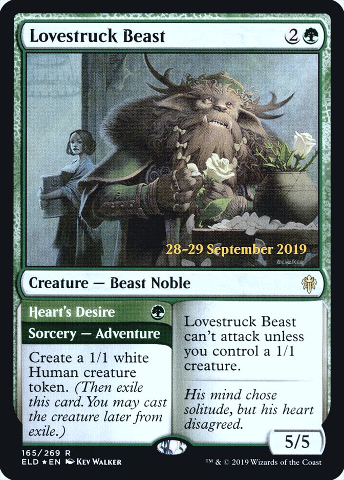 Lovestruck Beast // Heart's Desire [Throne of Eldraine Prerelease Promos] | The CG Realm