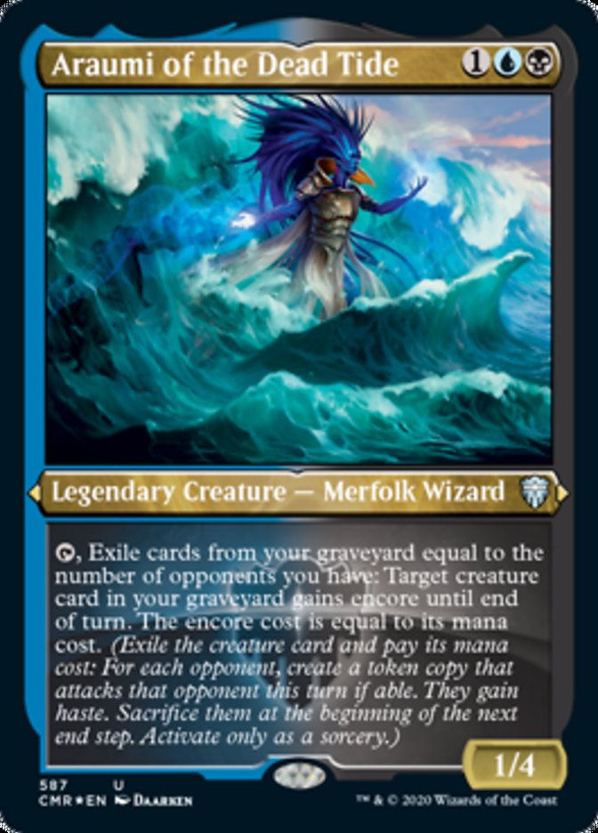 Araumi of the Dead Tide (Etched) [Commander Legends] | The CG Realm