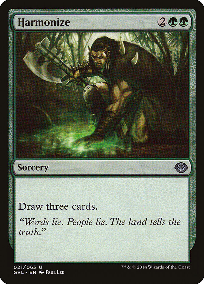 Harmonize (Garruk vs. Liliana) [Duel Decks Anthology] | The CG Realm