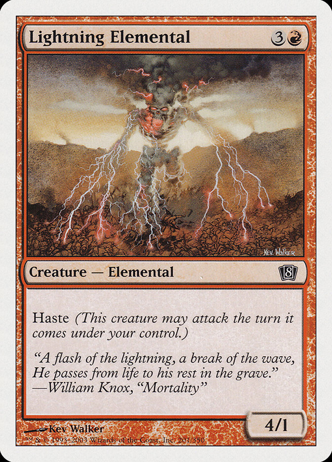 Lightning Elemental [Eighth Edition] | The CG Realm