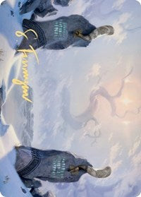 Snow-Covered Plains (276) Art Card (Gold-Stamped Signature) [Kaldheim Art Series] | The CG Realm