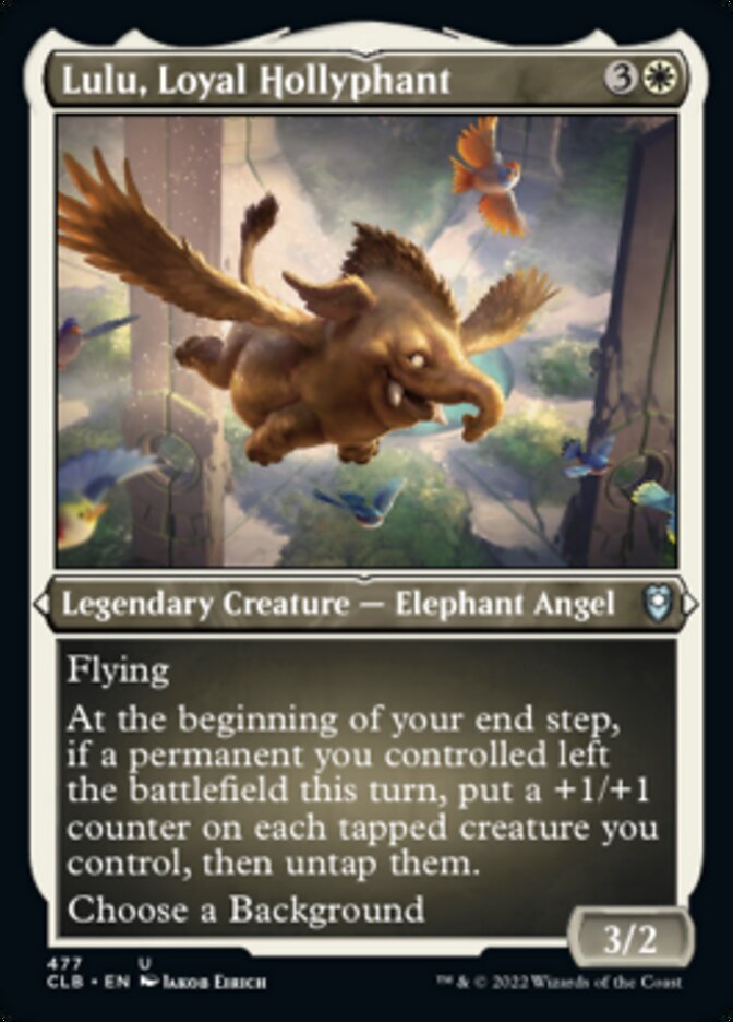 Lulu, Loyal Hollyphant (Foil Etched) [Commander Legends: Battle for Baldur's Gate] | The CG Realm